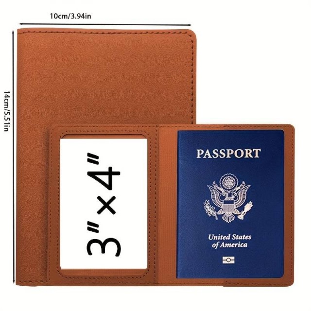 Etui za potni list, rjave barve 