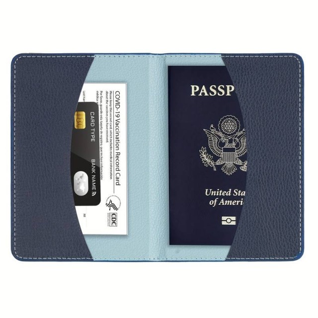 Etui za potni list v modri ali rdeči barvi