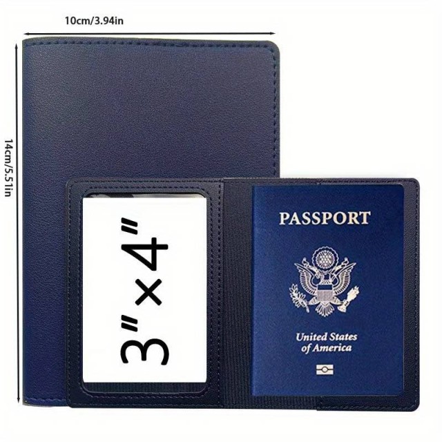 Etui za potni list, temno modre barve 