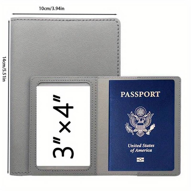 Etui za potni list, sive barve 